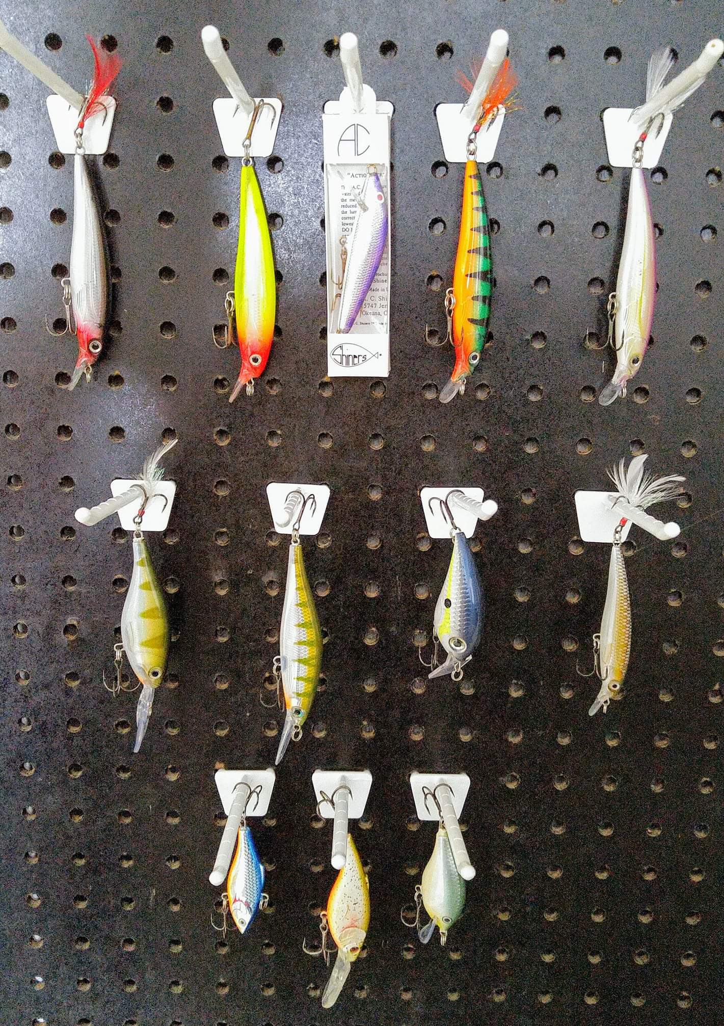 view of lures